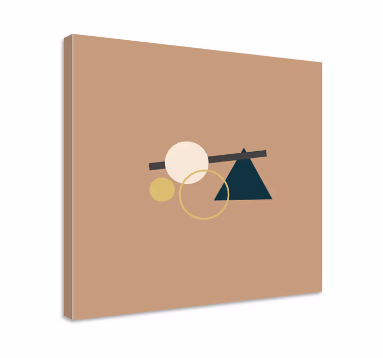 Tableau géométrique éléments géométriques équilibrés - TenStickers