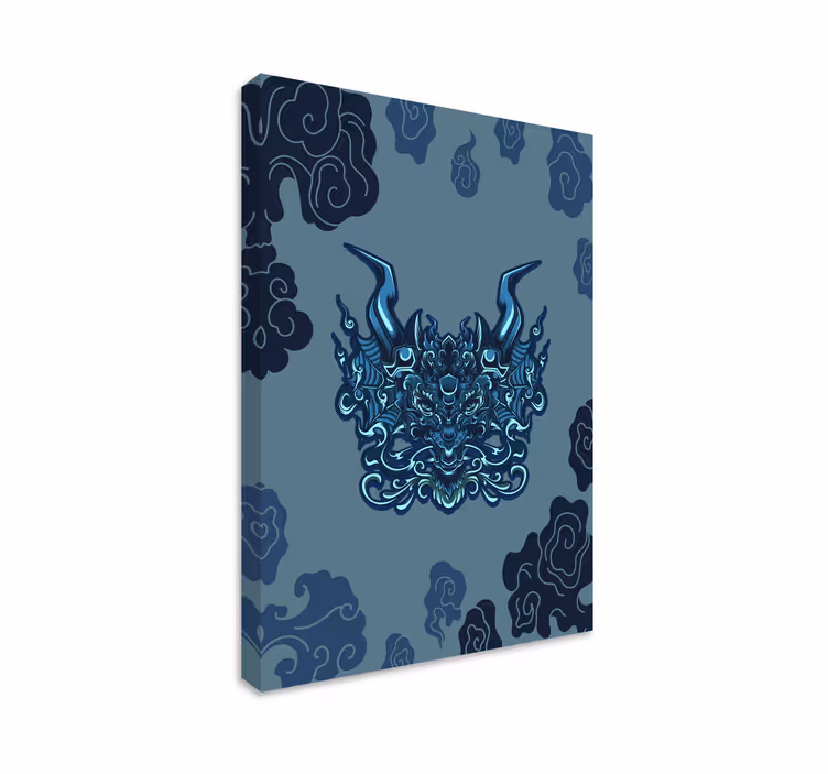 Tableau mandala inspiré par le dragon - TenStickers