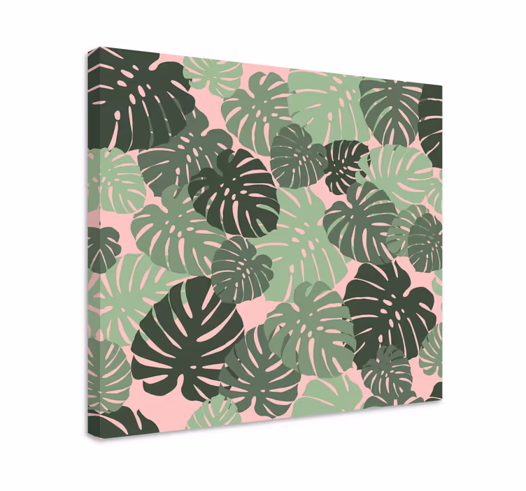 Tableau fleurs et plantes motifs de feuilles tropicales - TenStickers