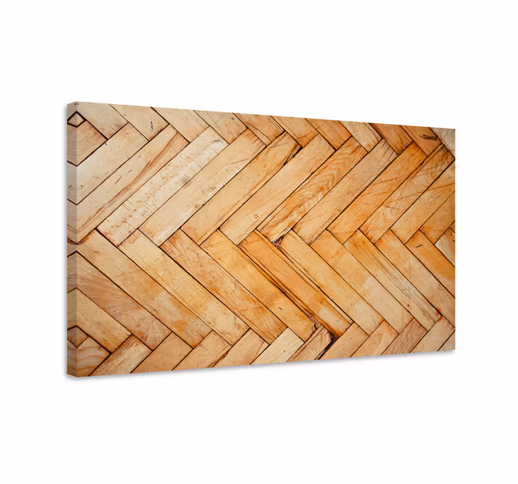 Tableau ornemental motif en bois en chevrons - TenStickers