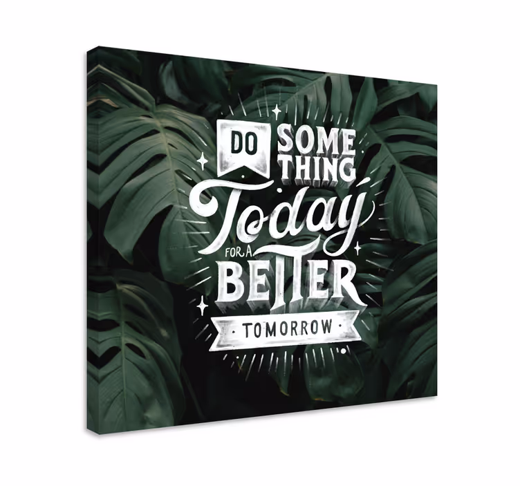 Tableau citation message de motivation demain - TenStickers