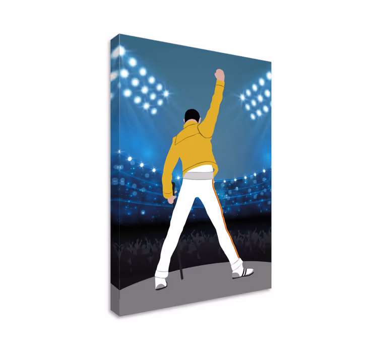 Tableau musique Freddie à wembley - TenStickers