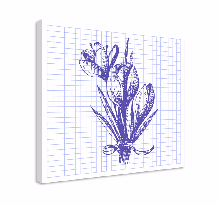 Tableau fleurs et plantes composition florale vibrante - TenStickers
