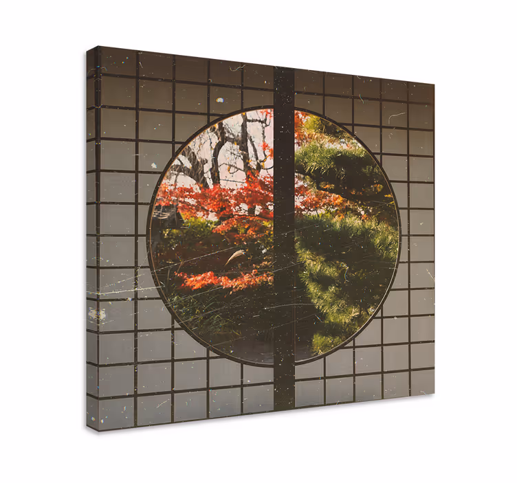 Tableau paysages jardin japonais sérénité - TenStickers