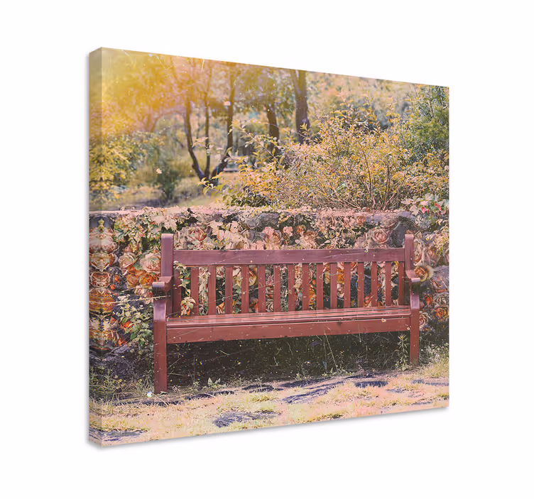 Tableau paysages scène de jardin serein - TenStickers