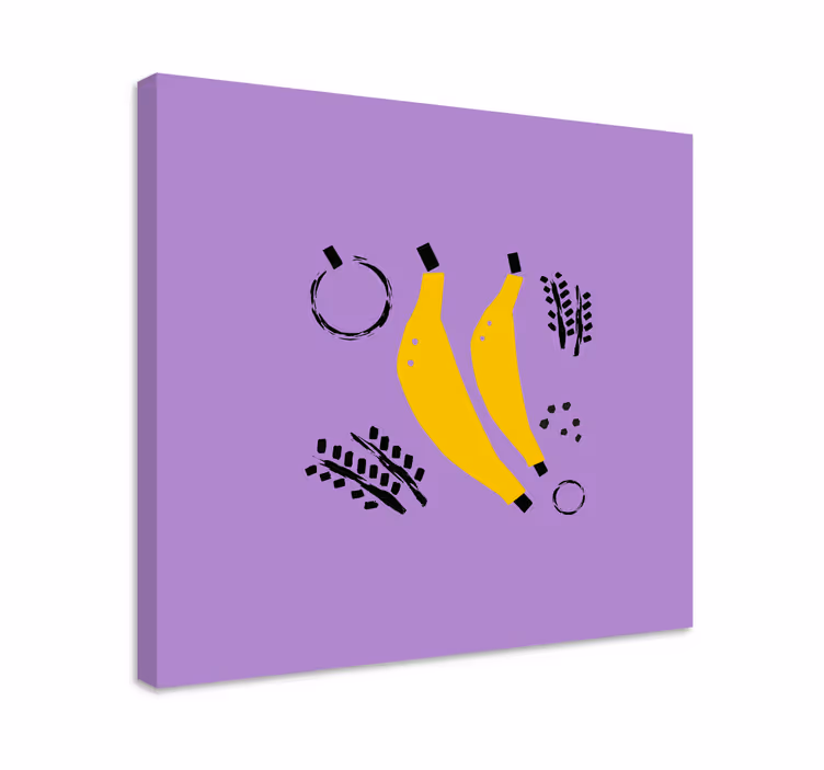 Tableau fruits design bananes jaunes - TenStickers