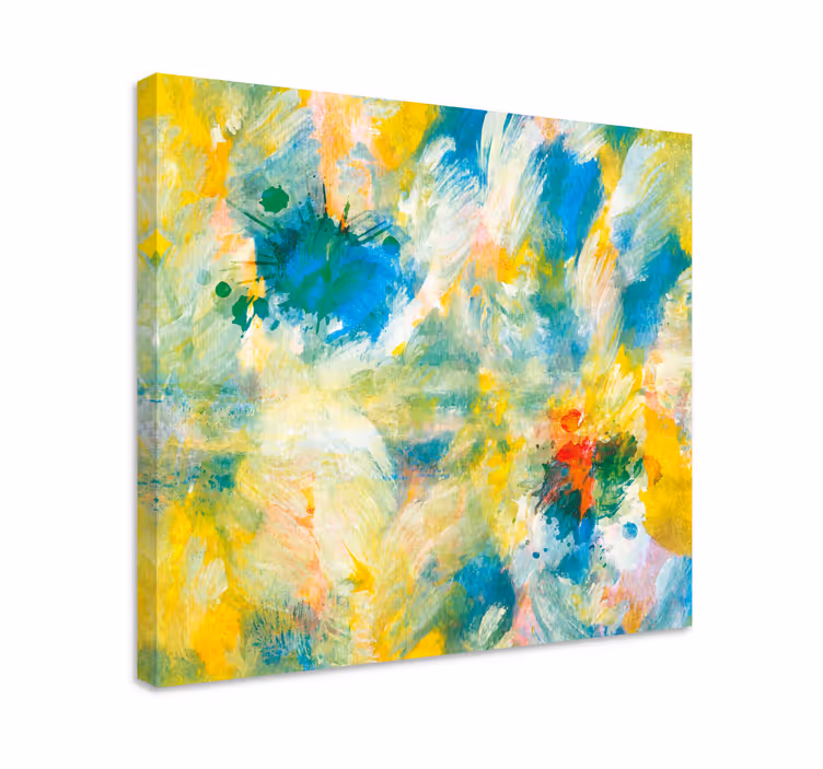 Tableau abstrait Éclat de couleurs vives - TenStickers