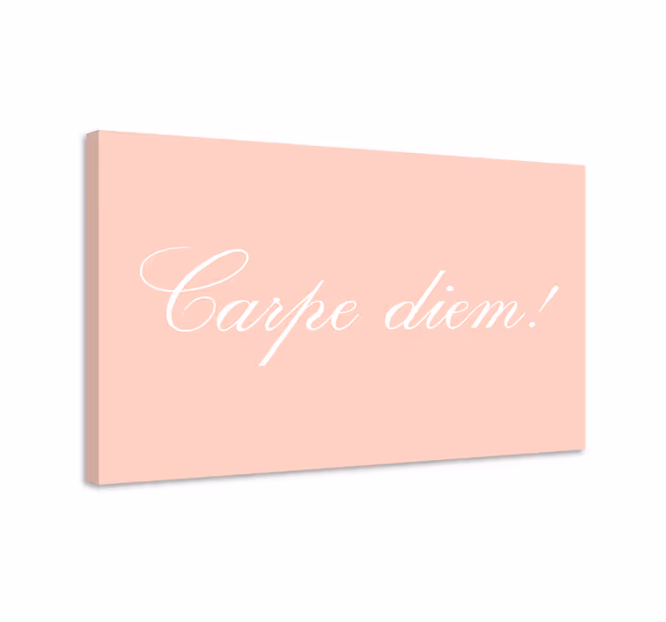 Tableau citation saisir le jour motivation - TenStickers