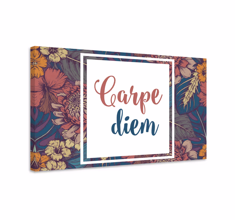 Tableau citation carpe diem décoratif - TenStickers