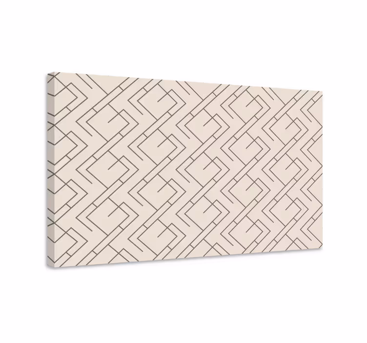Tableau géométrique motif linéaire élégant - TenStickers