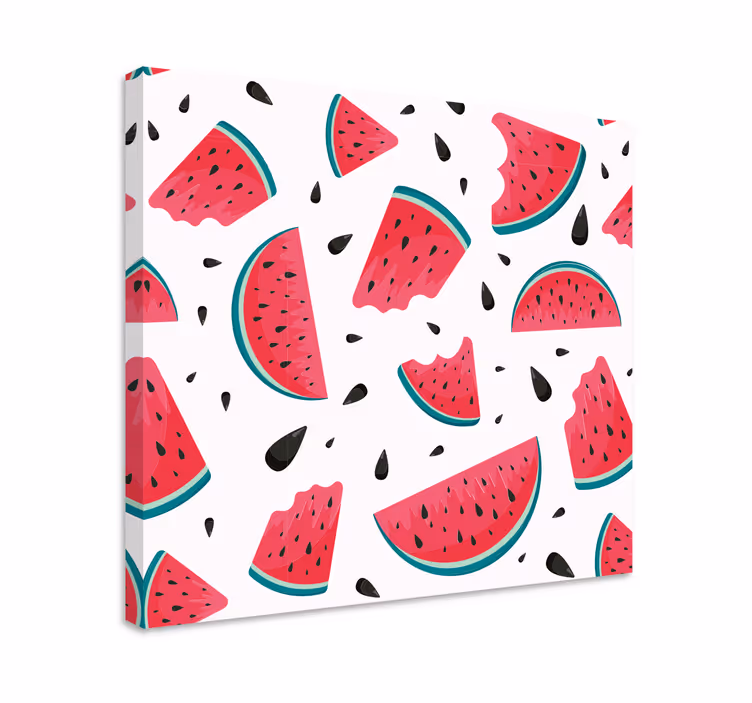 Tableau fruits tranche de pastèque rafraîchissante - TenStickers