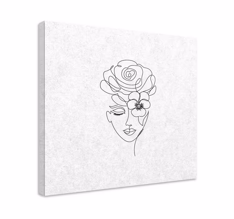 Tableau couloir Femme sans visage minimaliste - TenStickers