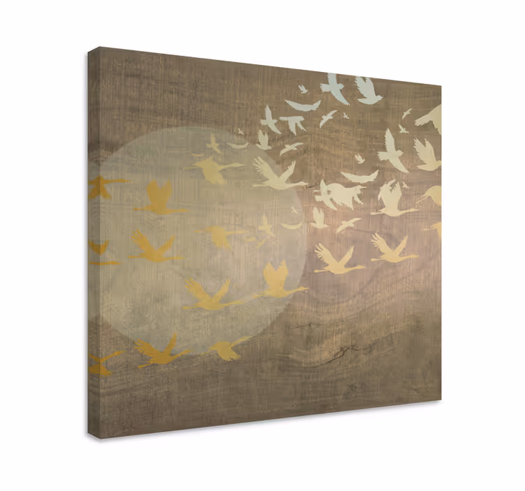 Tableau oiseaux groupe d'oiseaux - TenStickers