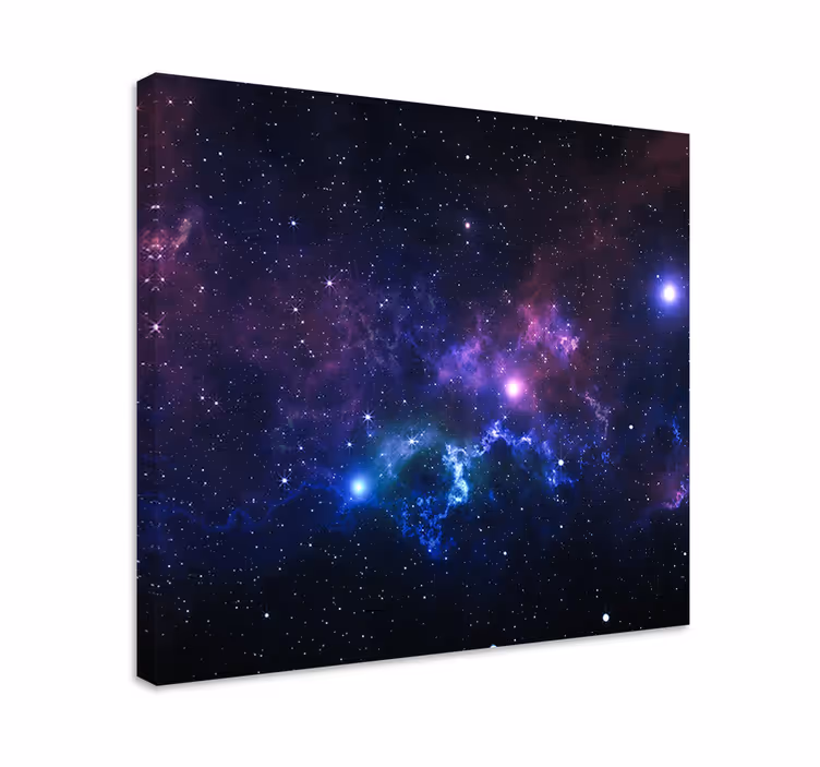 Tableau paysage Univers avec des milliers d'étoiles - TenStickers