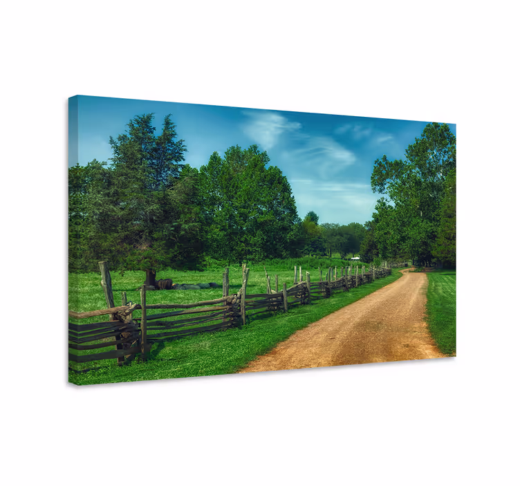 Tableau paysages chemin de campagne serein - TenStickers