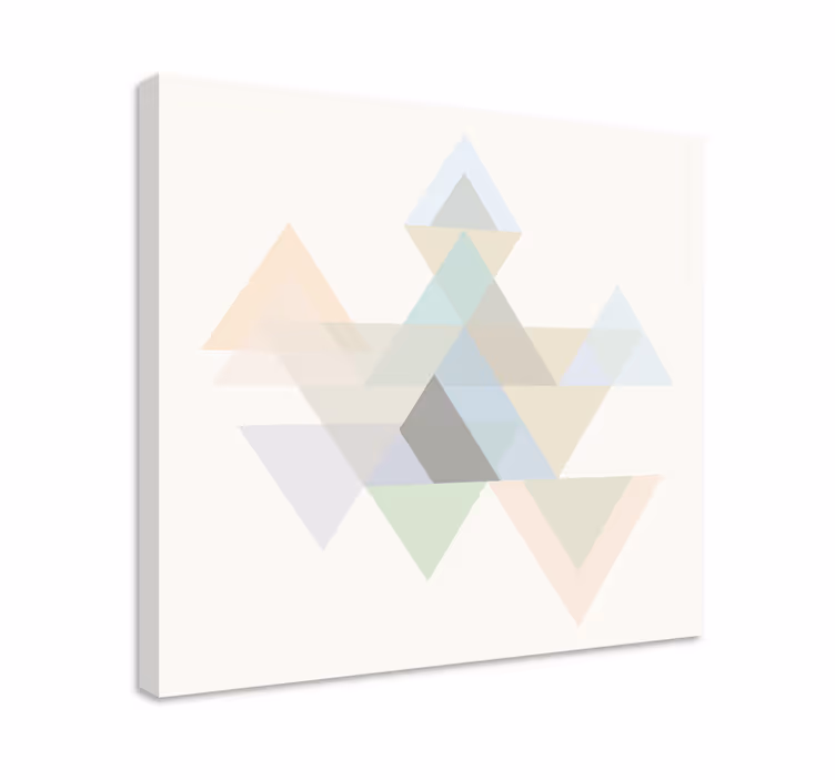 Tableau géométrique design de triangles abstraits - TenStickers