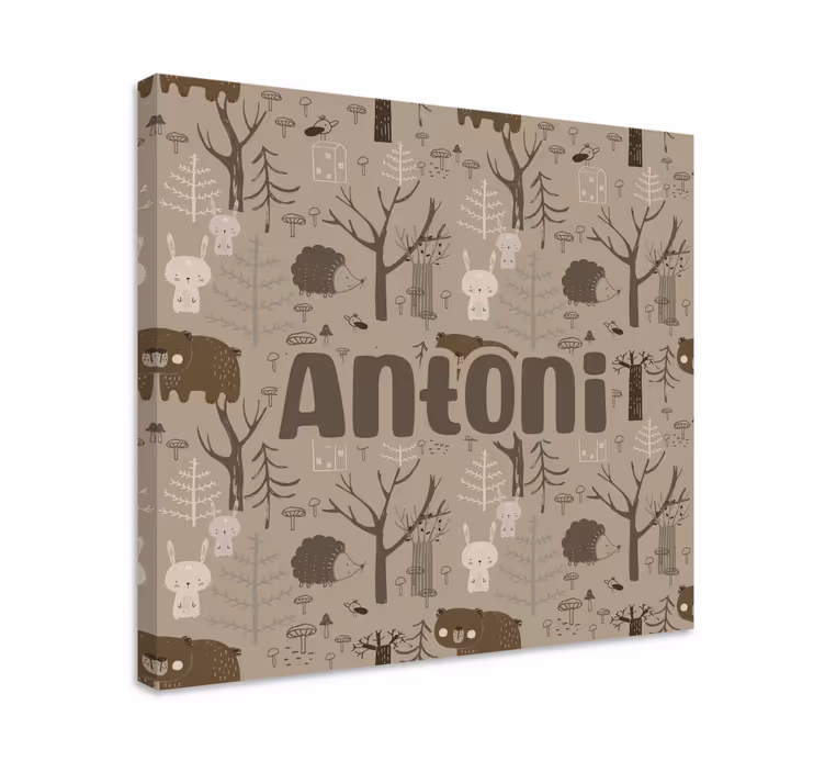 Tableau bébé créatures mignonnes de la forêt - TenStickers