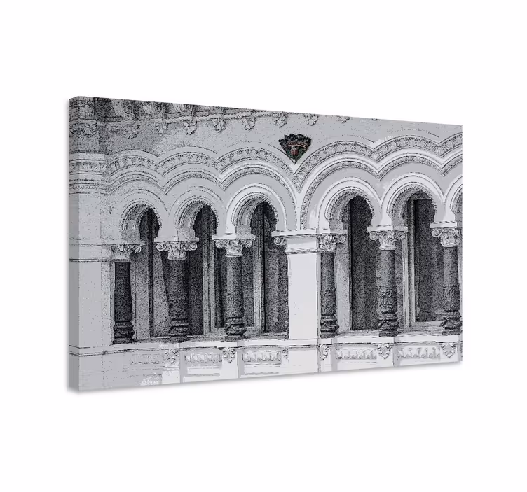 Tableau villes et pays design d'arcs architecturaux - TenStickers