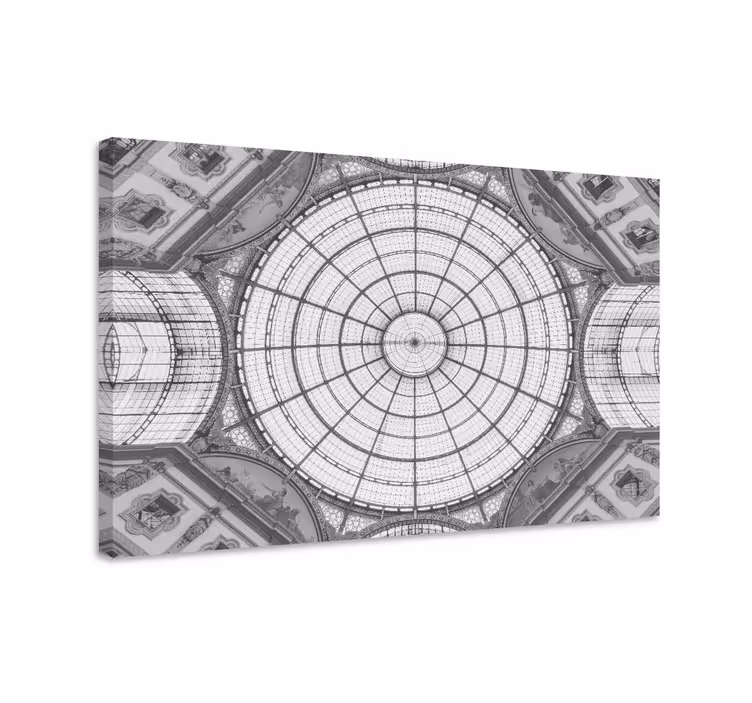 Tableau abstrait design de plafond géométrique - TenStickers