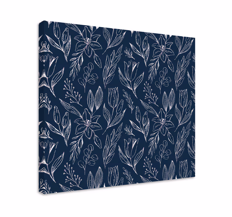 Tableau fleurs et plantes motif croquis floral - TenStickers