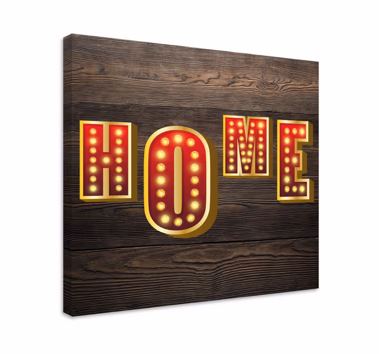 Tableau citation enseigne lumineuse maison - TenStickers
