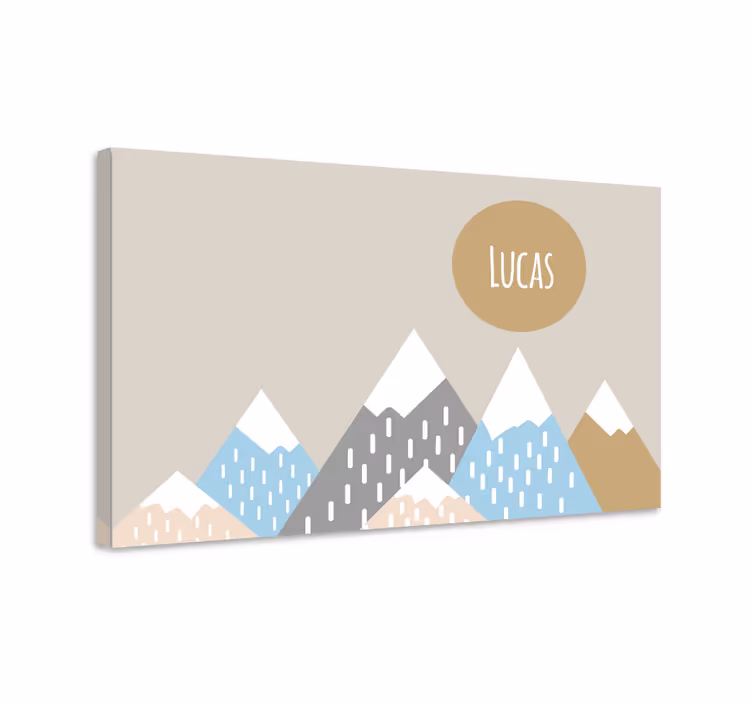 Tableau art design de paysage montagneux - TenStickers