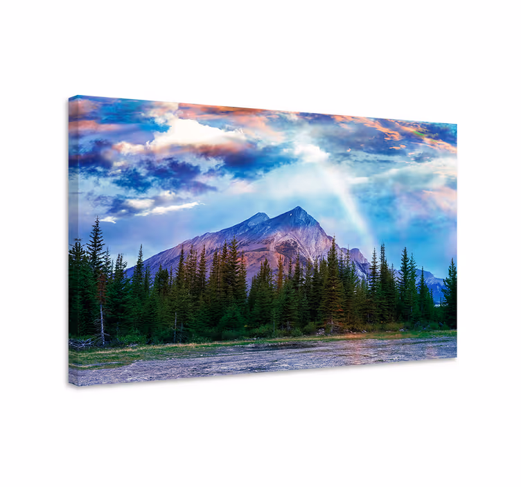 Tableau paysages paysage de montagne grand - TenStickers