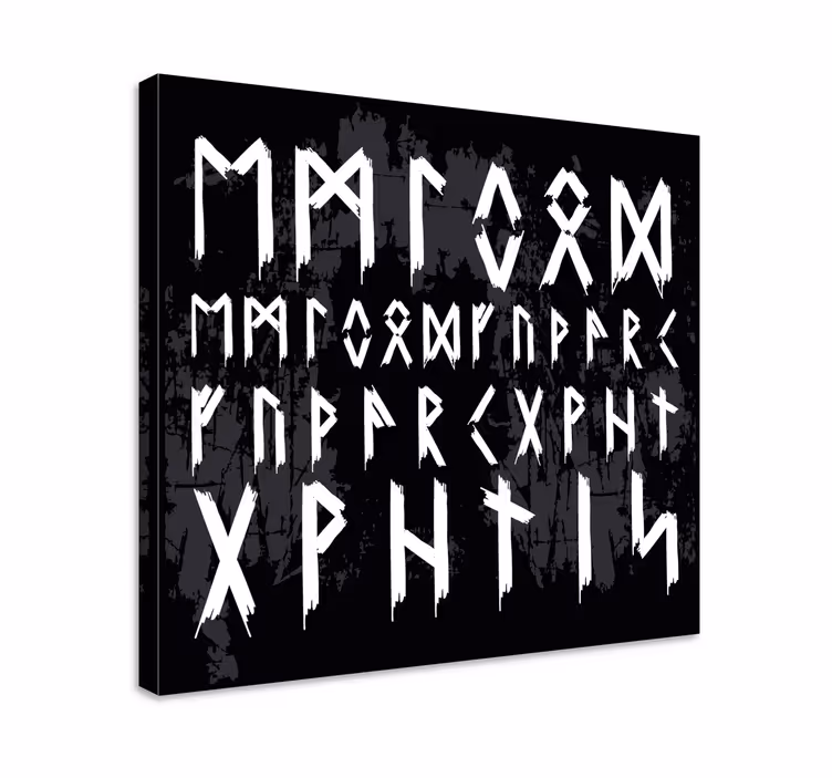 Tableau alphabet viking vintage - TenStickers