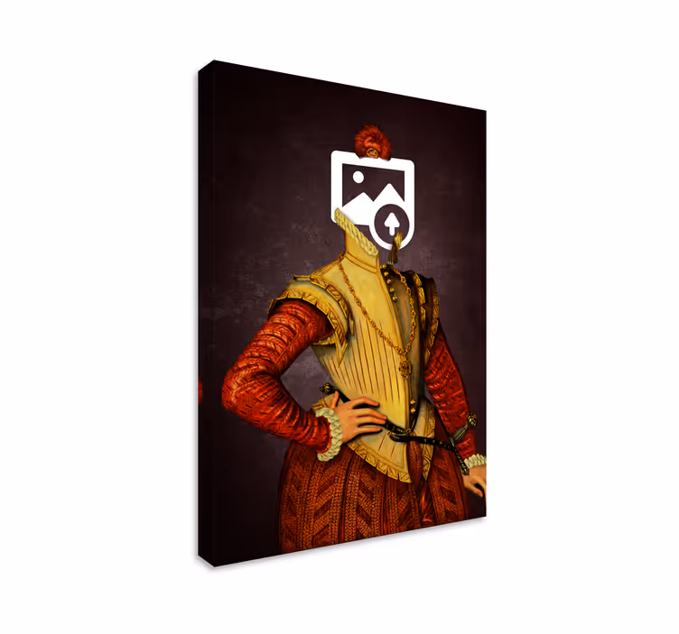 Tableau portrait chat personnalisable - TenStickers