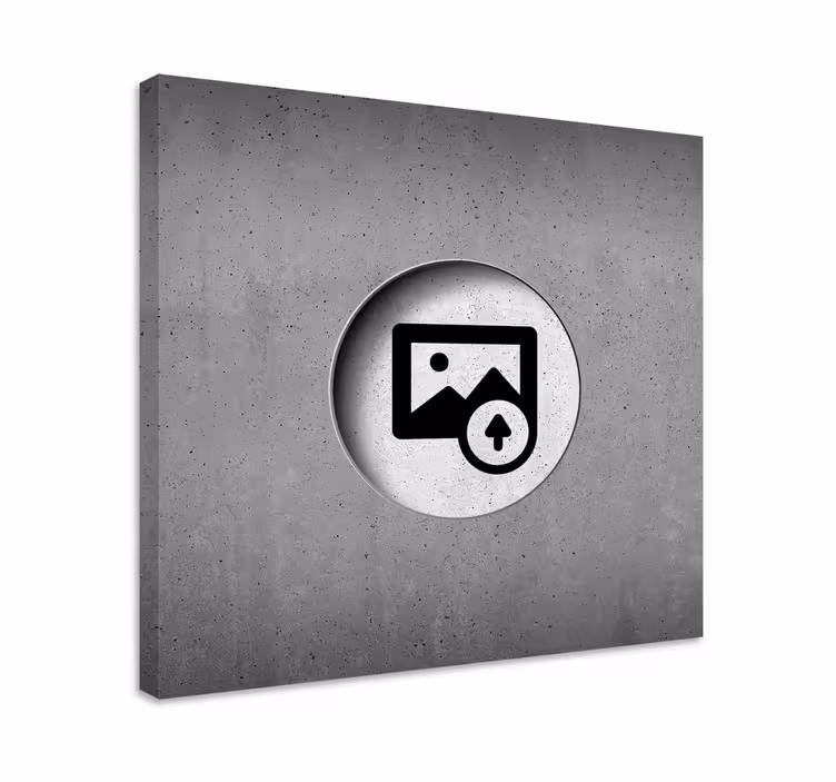 Tableau photo personnalisée béton effet 3d - TenStickers
