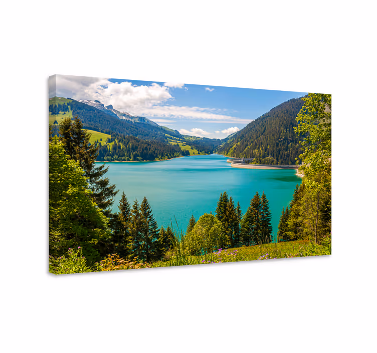 Tableau Paysage Lac Longrin - TenStickers