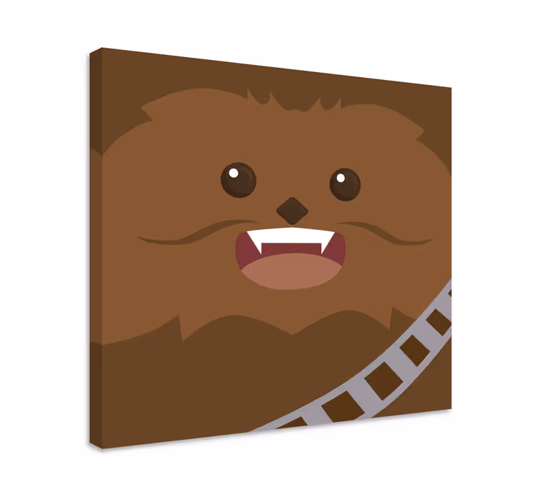 Tableau monstre marron poilu - TenStickers