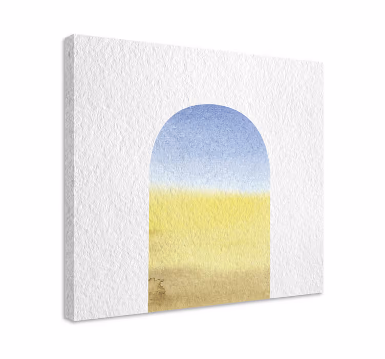 Tableau Arche style aquarelle effet papier - TenStickers