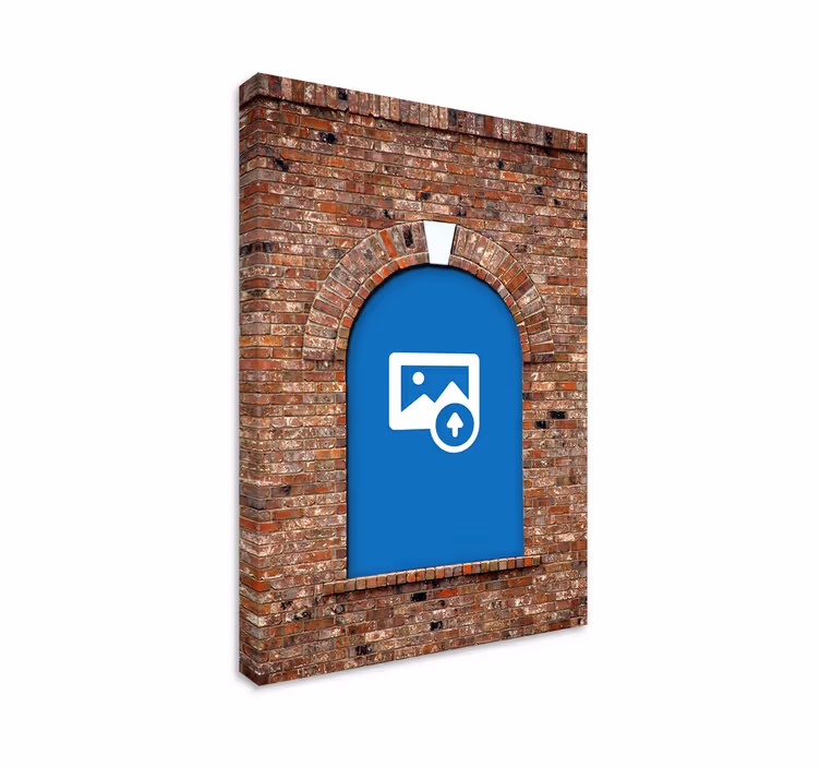 Tableau Arche en briques image personnalisable - TenStickers