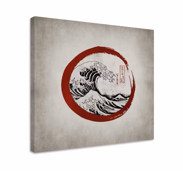 Tableau moderne Vague de Kanagawa Japon - TenStickers
