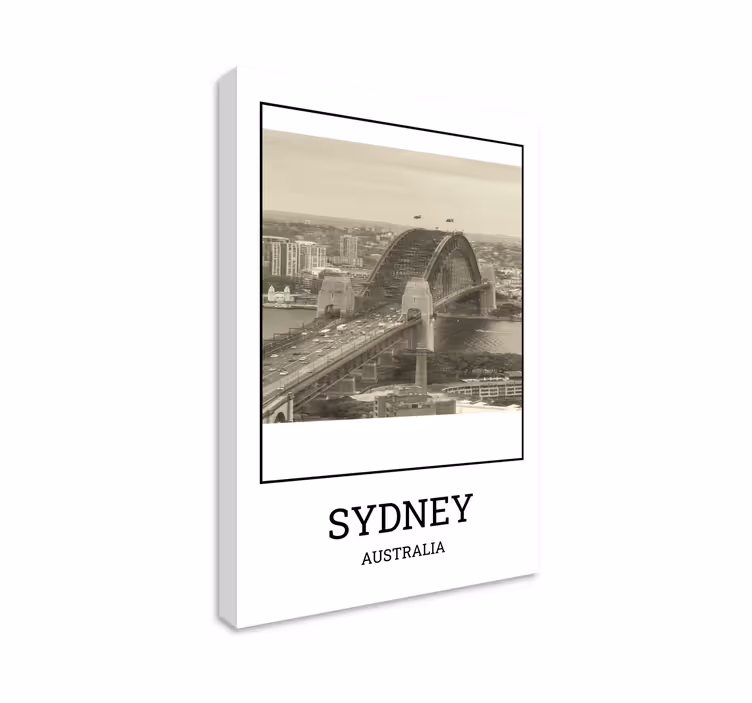 Tableau Sydney noir et blanc - TenStickers