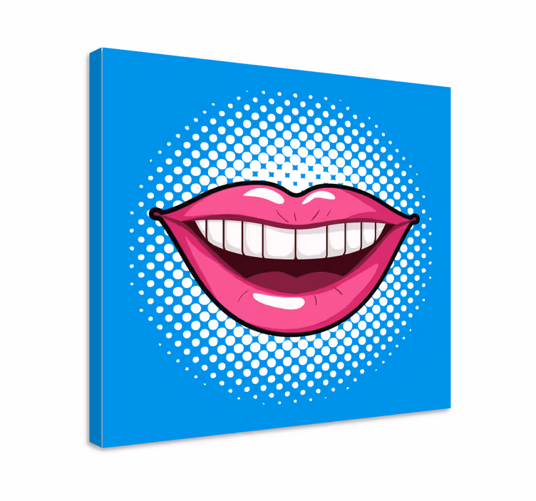 Tableau Pop Art Bouche - TenStickers