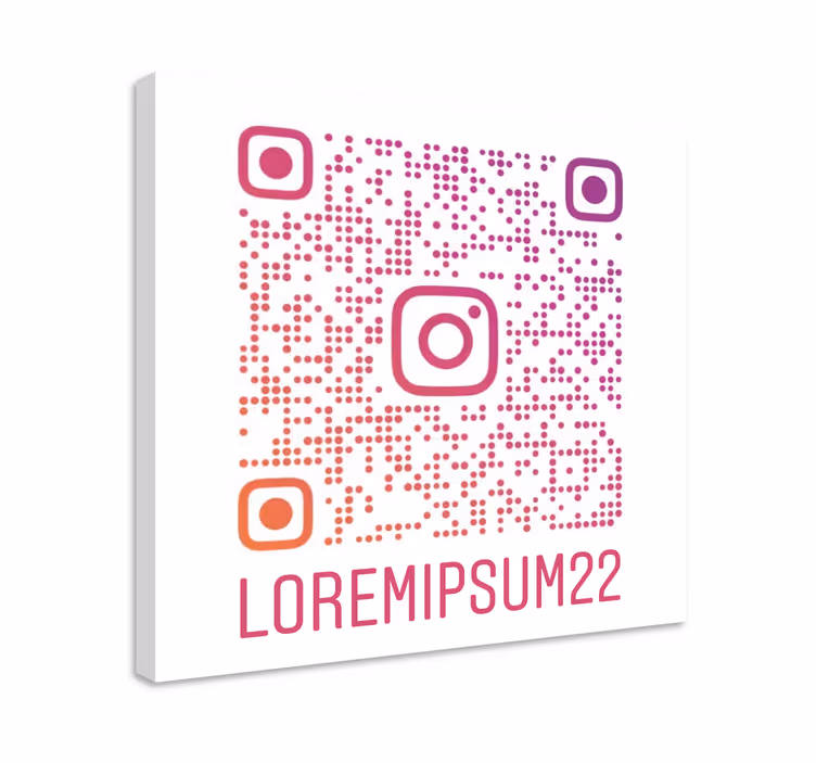 Tableau code QR Instagram personnalisable - TenStickers