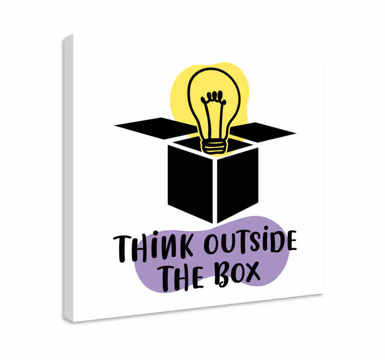 Tableau bureau "think outside the box" - TenStickers