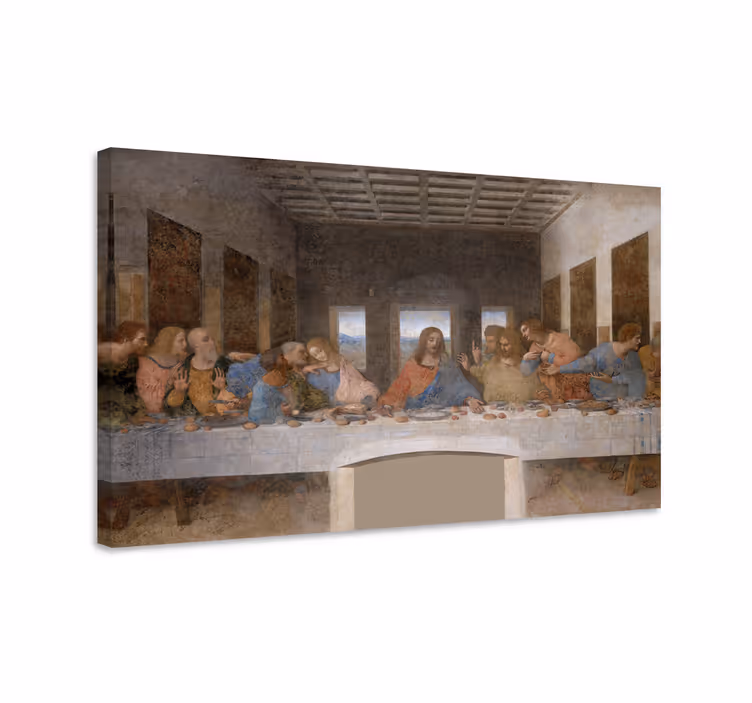Tableau art peinture La Cène Léonard de Vinci - TenStickers