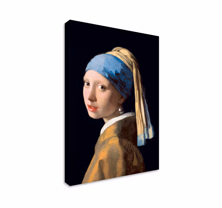 Tableau art peinture La Jeune Fille à la perle - TenStickers