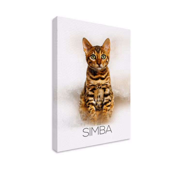 Tableau personnalisé portrait animal compagnie - TenStickers