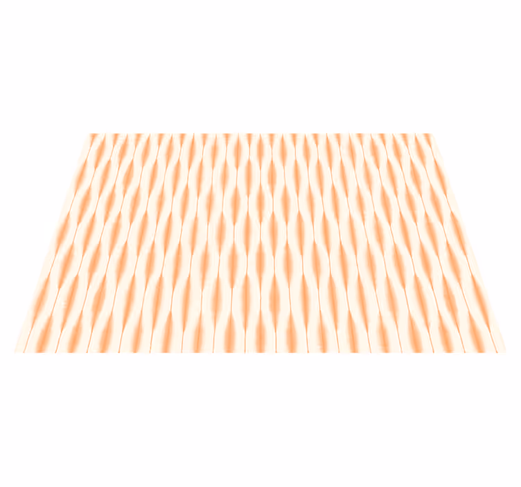 Tapis vinyle moderne ikat kasuri orange - TenStickers