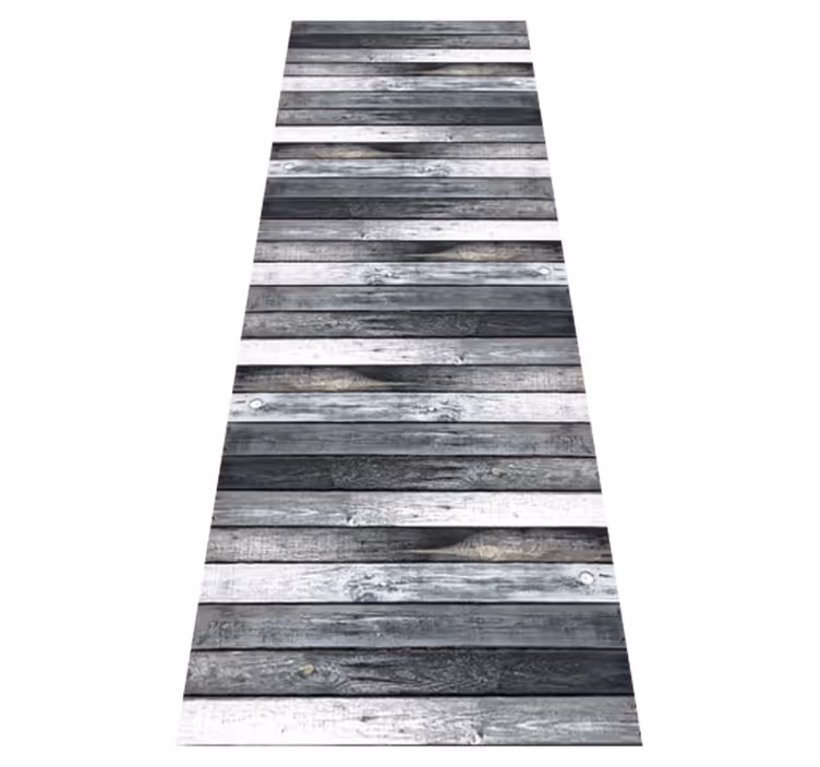 Tapis vinyle cuisine texture du bois - TenStickers