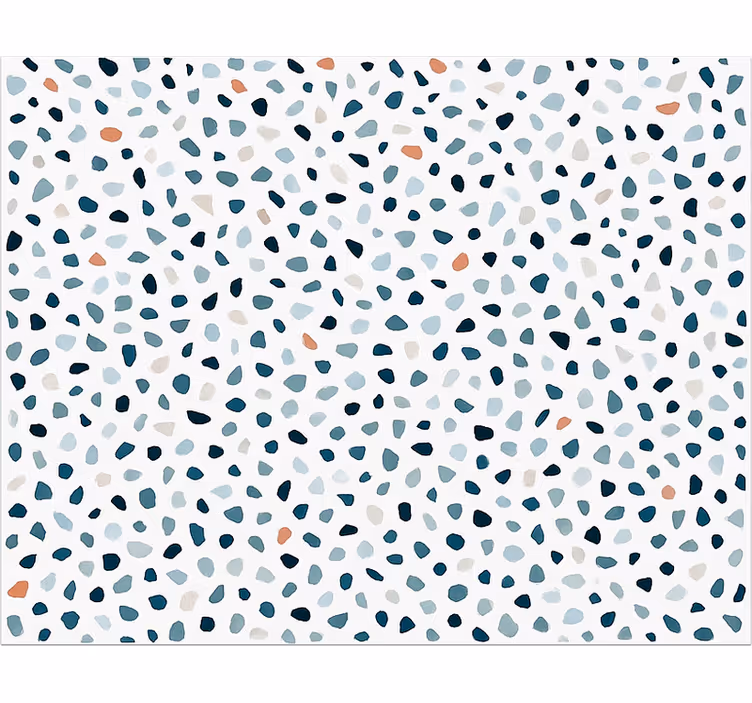 Tapis vinyle cuisine petites pierres colorées - TenStickers