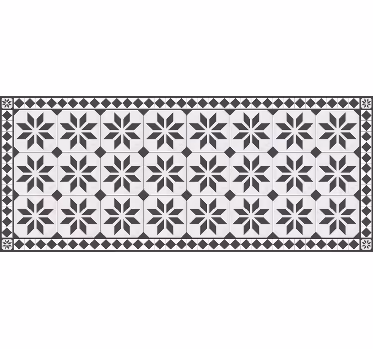 Tapis mosaique vinyle tapis rétro - TenStickers