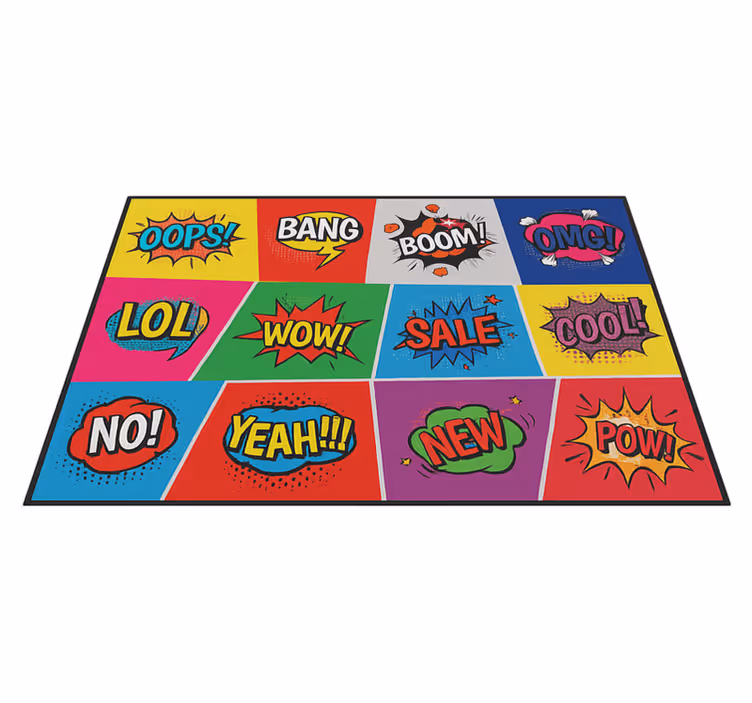 Tapis vinyle ado style art pop - TenStickers