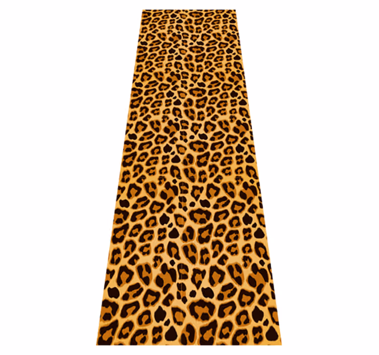Tapis vinyle animal léopard motif simple - TenStickers