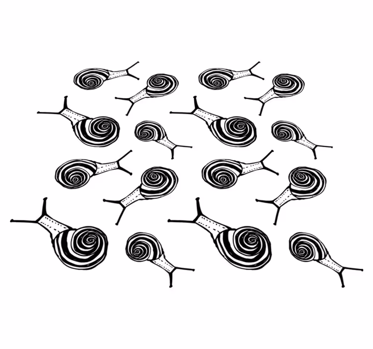 Tapis vinyle animal pack d'escargots - TenStickers