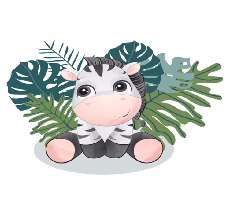Tapis vinyle animal zèbre d'afrique sauvage - TenStickers